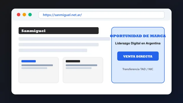 Modelo de aplicación comercial y proyectos digitales para sanmiguel.net.ar